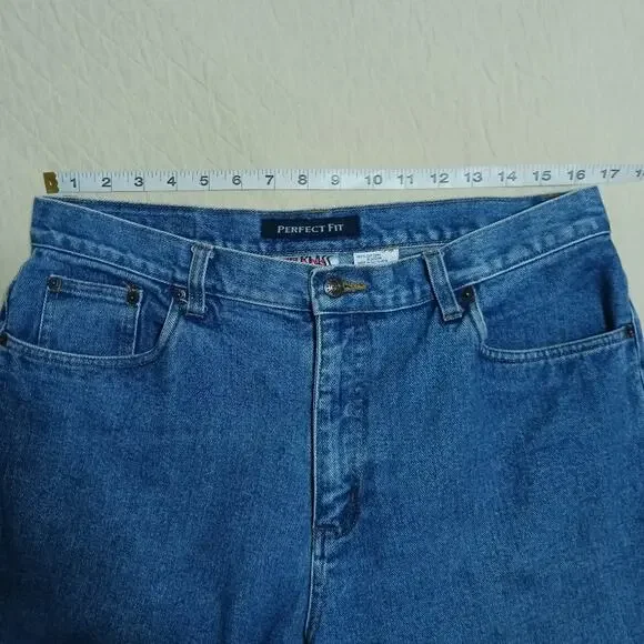 Bill Blass vintage mom jeans sz 14 straight leg medium wash 90s jeans Y2K - Picture 6 of 10